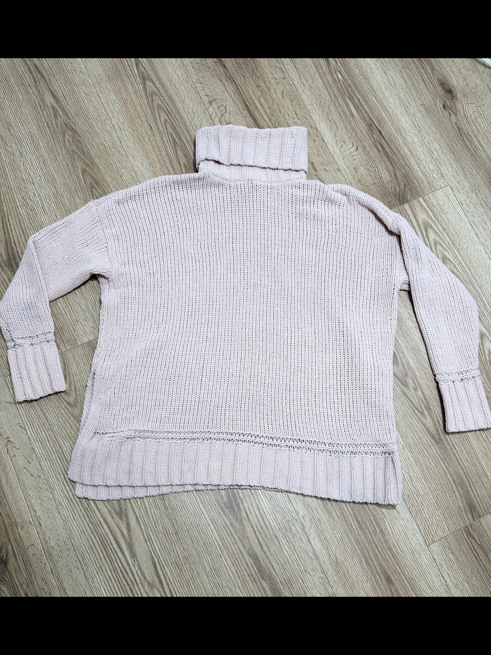 aerie Blush Pink Turtleneck Knit Sweater